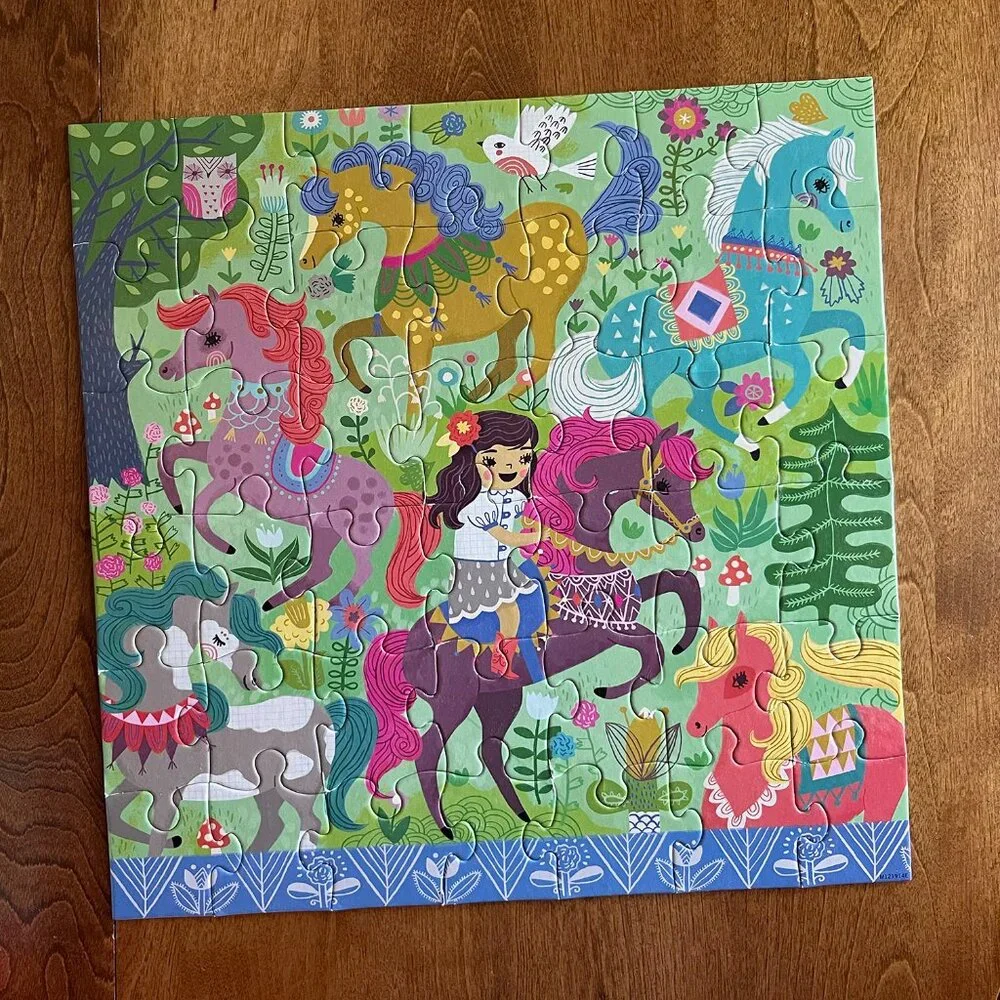 Mudpuppy horses and mermaids cube puzzles